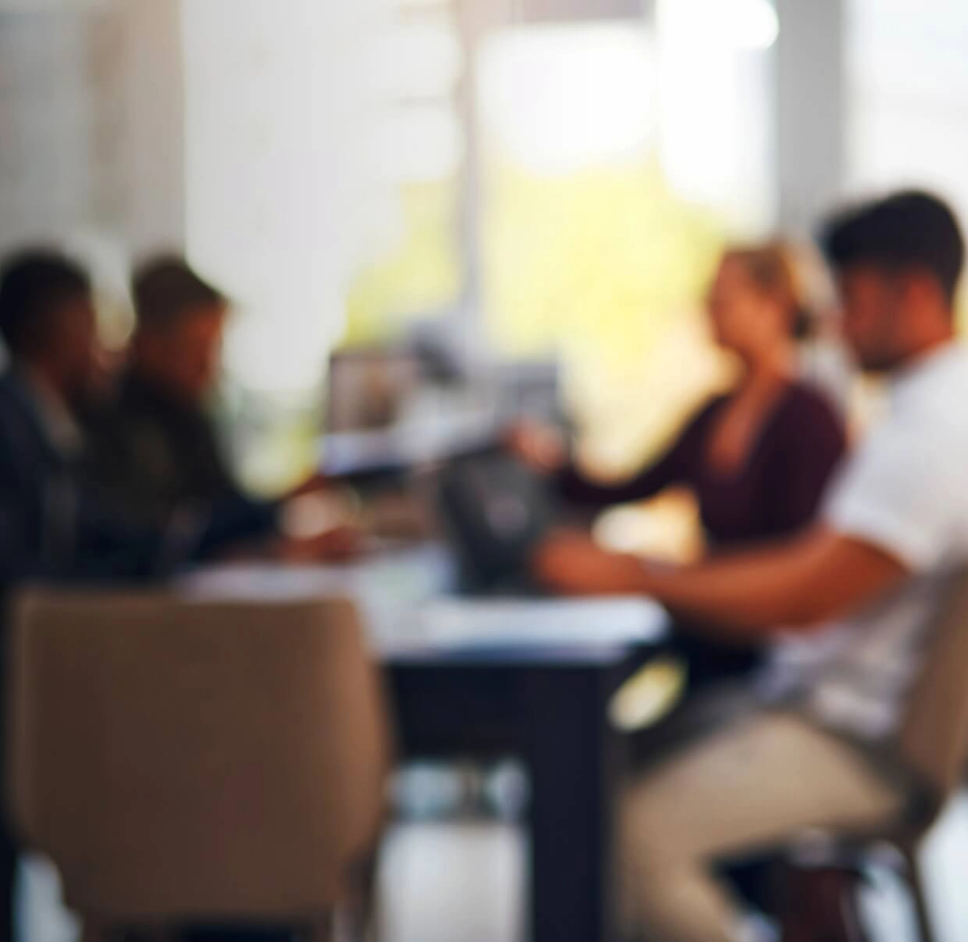 meeting with people around a table